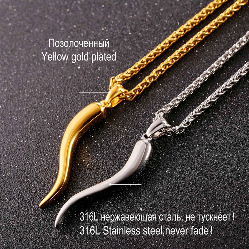 Collier Corne d'Abondance Porte-Bonheur – Image 2